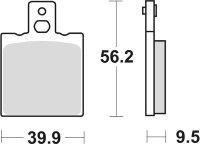 TRW Brake pad mcb 623 organic standard