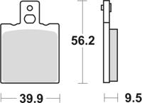TRW Brake pad mcb 623 organic standard