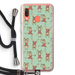 Gymboys: Samsung Galaxy A20e Transparant Hoesje met koord