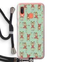 Gymboys: Samsung Galaxy A20e Transparant Hoesje met koord