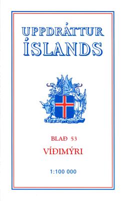 Wandelkaart - Topografische kaart 53 Atlaskort Vidimyri | Ferdakort