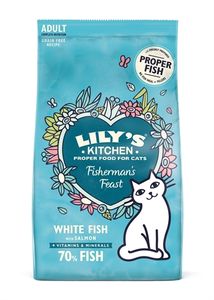 Lily's Kitchen White Fish & Salmon Dry Food droogvoer voor kat 2 kg Volwassen Zalm, Witte vis