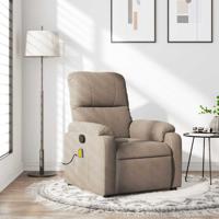 Massagestoel microvezelstof taupe