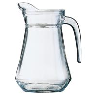 Arcoroc Glazen schenkkan/karaf - 1 liter/1000 ml - Sapkannen/waterkannen/schenkkannen