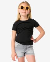 HEMA Kinder T-shirts Biologisch Katoen - 2 Stuks Zwart (zwart)
