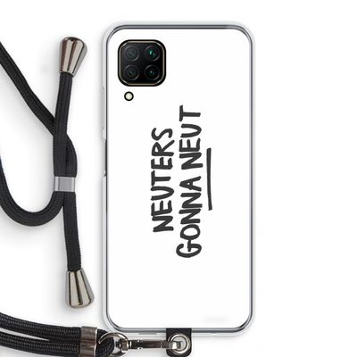 Neuters: Huawei P40 Lite Transparant Hoesje met koord