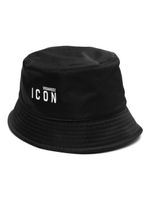 DSQUARED2 logo-print bucket hat - Noir - thumbnail