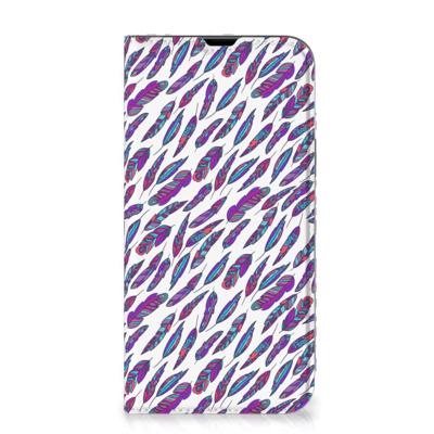 iPhone 13 Pro Max | Hoesje met Magneet | Feathers Color