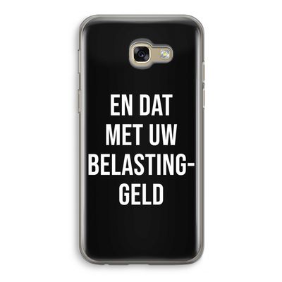 Belastinggeld - Zwart: Samsung Galaxy A5 (2017) Transparant Hoesje