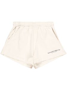 Sporty & Rich short en coton à logo imprimé - Tons neutres