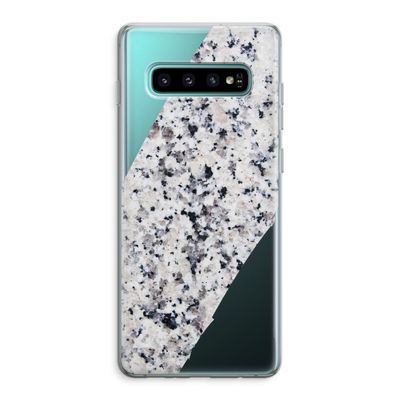 Gespikkelde marmer: Samsung Galaxy S10 Plus Transparant Hoesje