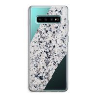 Gespikkelde marmer: Samsung Galaxy S10 Plus Transparant Hoesje
