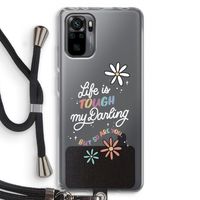 Tough Life: Xiaomi Redmi Note 10 Pro Transparant Hoesje met koord
