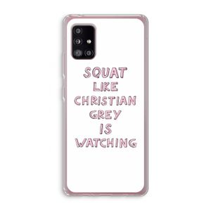 Christian Grey: Samsung Galaxy A51 5G Transparant Hoesje