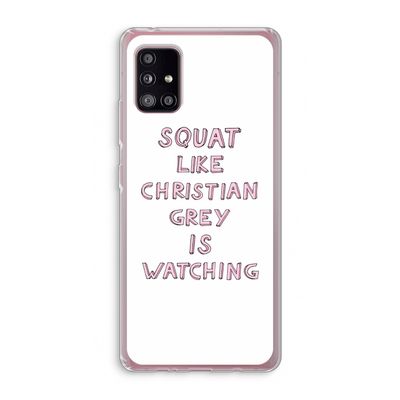 Christian Grey: Samsung Galaxy A51 5G Transparant Hoesje