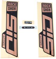 ROCKSHOX Decal set rs sid ult. copper look