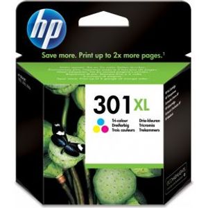 HP 301XL originele high-capacity drie-kleuren inktcartridge