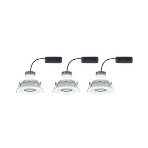 Paulmann Inbouwlamp voor badkamer Set van 3 stuks 18 W Wit (mat)