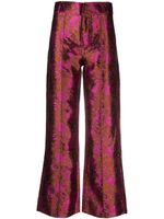 DESTREE pantalon pre-owned en jacquard - Marron