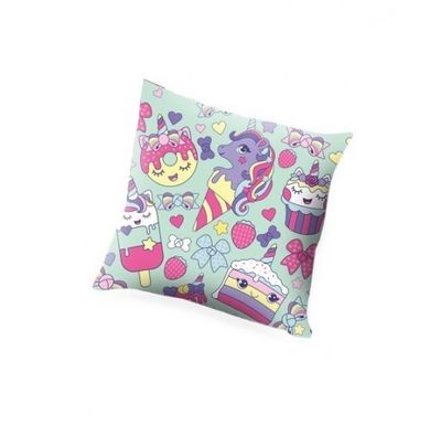 Kids Licensing kussen Cupcake meisjes 45 x 45 cm polyester roze