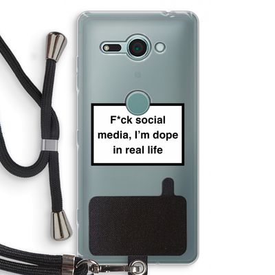 I'm dope: Sony Xperia XZ2 Compact Transparant Hoesje met koord