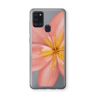 Pink Ellila Flower: Samsung Galaxy A21s Transparant Hoesje Pink Ellila Flower: Samsung Galaxy A21s Transparant Hoesje