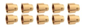 Kirchhoff Rood messing overgangsdop, blank, 15 mm x 1/2"IT, 1 socket (4270g) (10x) - 989107655