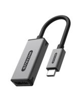 Sitecom AD-1015 video kabel adapter 0,15 m USB Type-C DisplayPort Zwart, Roestvrijstaal - thumbnail