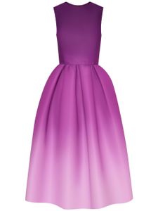 Oscar de la Renta robe Ombre Faille à coupe mi-longue - Violet