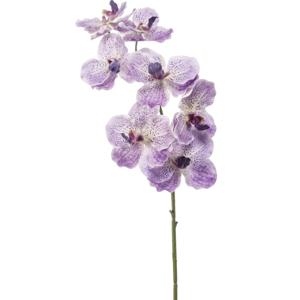 Kunstbloem Orchidee Vanda - 77 cm - paars/lila - losse tak - kunst zijdebloem