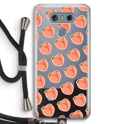 Just peachy: LG G6 Transparant Hoesje met koord