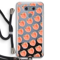Just peachy: LG G6 Transparant Hoesje met koord