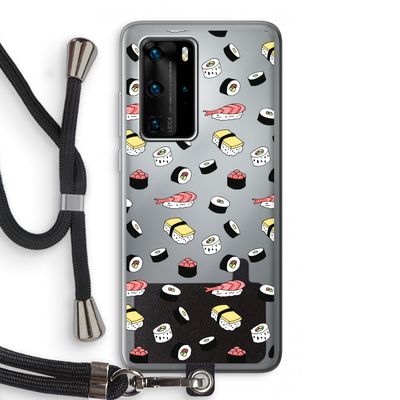 Sushi time: Huawei P40 Pro Transparant Hoesje met koord
