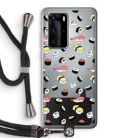 Sushi time: Huawei P40 Pro Transparant Hoesje met koord Sushi time: Huawei P40 Pro Transparant Hoesje met koord