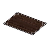Bistro placemat hout met staal