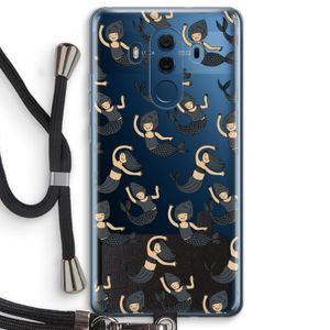 Zeemeermin: Huawei Mate 10 Pro Transparant Hoesje met koord