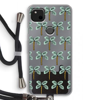 Paradise: Pixel 4a Transparant Hoesje met koord