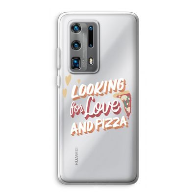 Pizza is the answer: Huawei P40 Pro Plus Transparant Hoesje