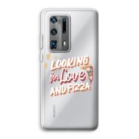 Pizza is the answer: Huawei P40 Pro Plus Transparant Hoesje