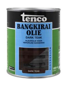 Bangkirai olie dark teak 1l verf/beits - Tenco