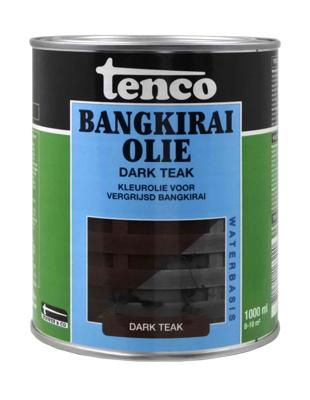Bangkirai olie dark teak 1l verf/beits - Tenco