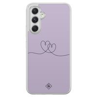 Samsung Galaxy A54 hybride hoesje - Hart lila Samsung Galaxy A54 hybride hoesje - Hart lila