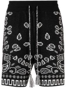 Alanui short à motif bandana - Noir