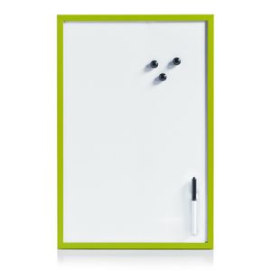 Whiteboard/memobord magnetisch incl. marker en magneten - 40 x 60 cm - groen   -