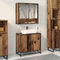 Badkamer wastafelkast Oud Hout 65 x 33 x 60 cm Bewerkt hout
