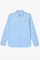Lacoste Slim Fit Overhemd lichtblauw, Effen - thumbnail