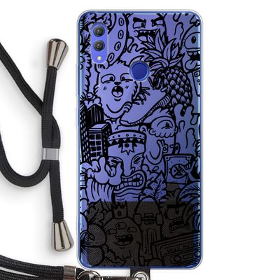 Vexx Black Mixtape: Honor Note 10 Transparant Hoesje met koord