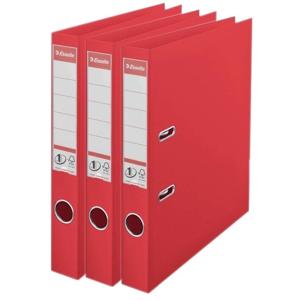 Esselte Ringband mappen/ordners - 3x - rood - A4 - opbergen - kantoorartikelen