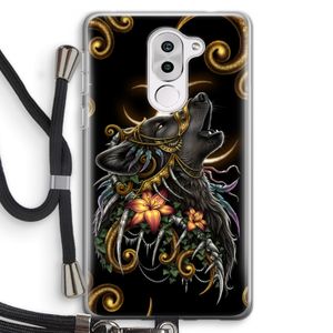 Huilende Wolf: Honor 6X Transparant Hoesje met koord
