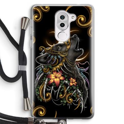 Huilende Wolf: Honor 6X Transparant Hoesje met koord